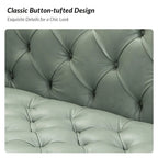 Canapé de transition en cuir véritable avec pieds en métal et dossier capitonné