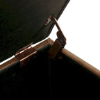 Banc de rangement capitonné