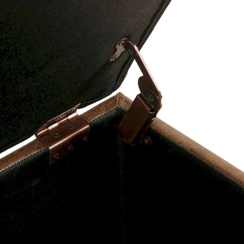 Banc de rangement capitonné