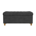 Banc de rangement capitonné