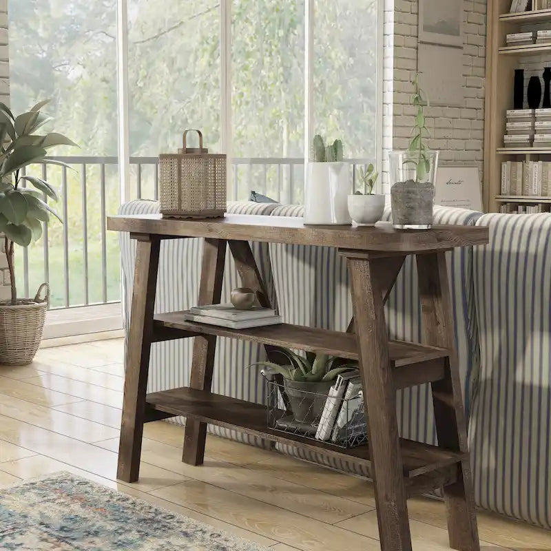 Console de 47 po avec 2 étagères ouvertes