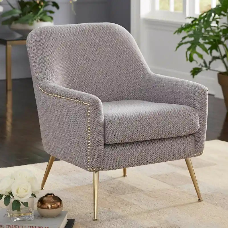 Fauteuil d'appoint rembourré du milieu du siècle