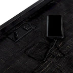 Bureau d'ordinateur en métal de 59 pouces avec ports USB par Furniture