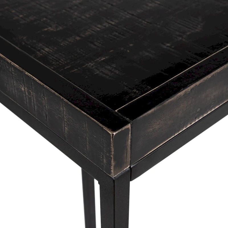 Bureau d'ordinateur en métal de 59 pouces avec ports USB par Furniture